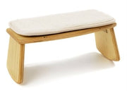 Meditationsbank Holz mit abgerundeten Beinen