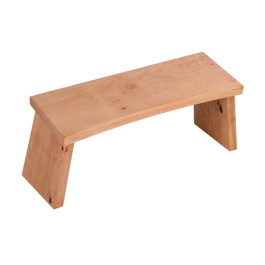 Meditationsbank aus Erlenholz