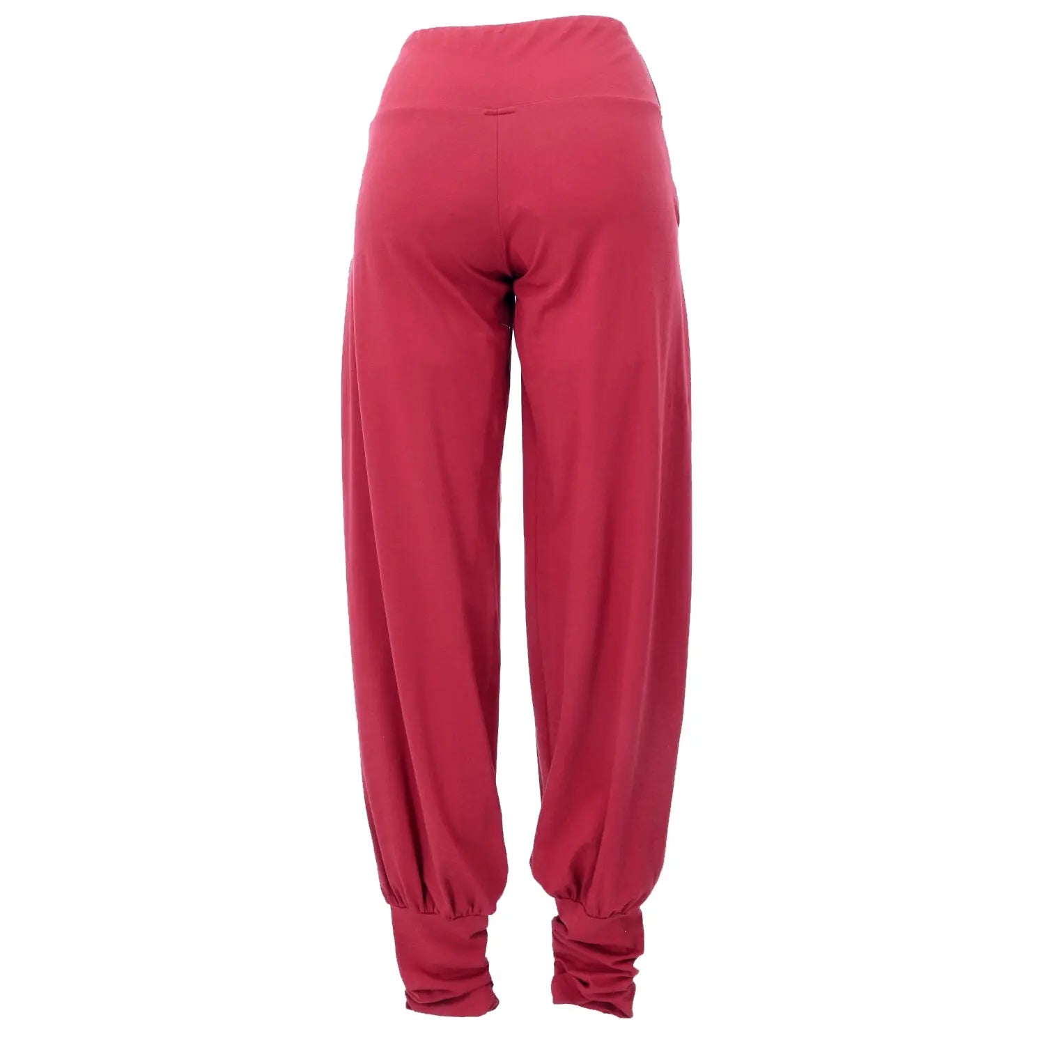 Yogahose mit Stulpen Paprika Rueckseite