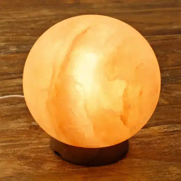 Salz Lampe Himalaya rund Planet