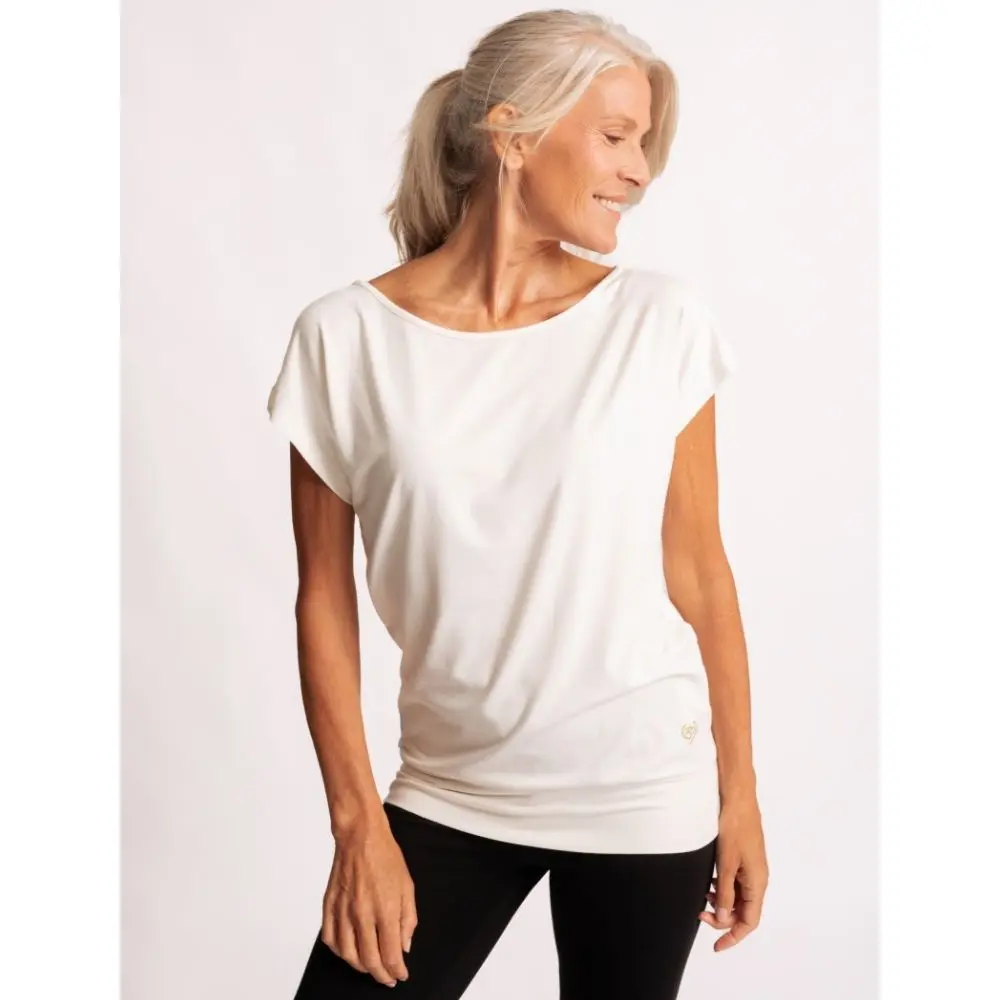 Yoga Oberteil Damen von Spirit of Om Shirt Jangama creme