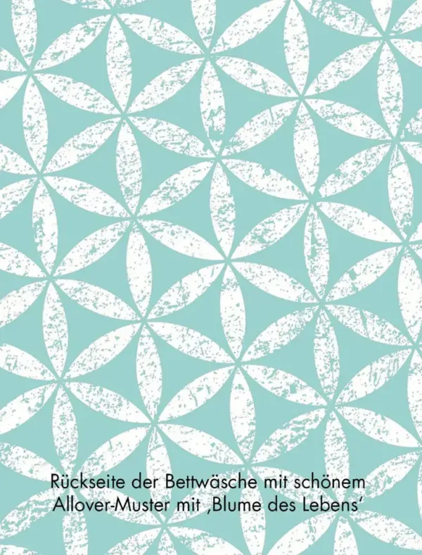 Bettwaesche Spirit of Om Faszination Rainbow Rueckseite Blume des Lebens Muster