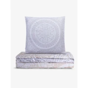 Bettwaesche gold silber Mandala Blume des Lebens von Spirit of Om