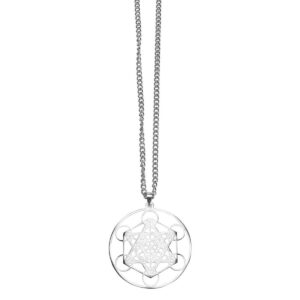 spirituelle Halskette Engel Metatron Edelstahl