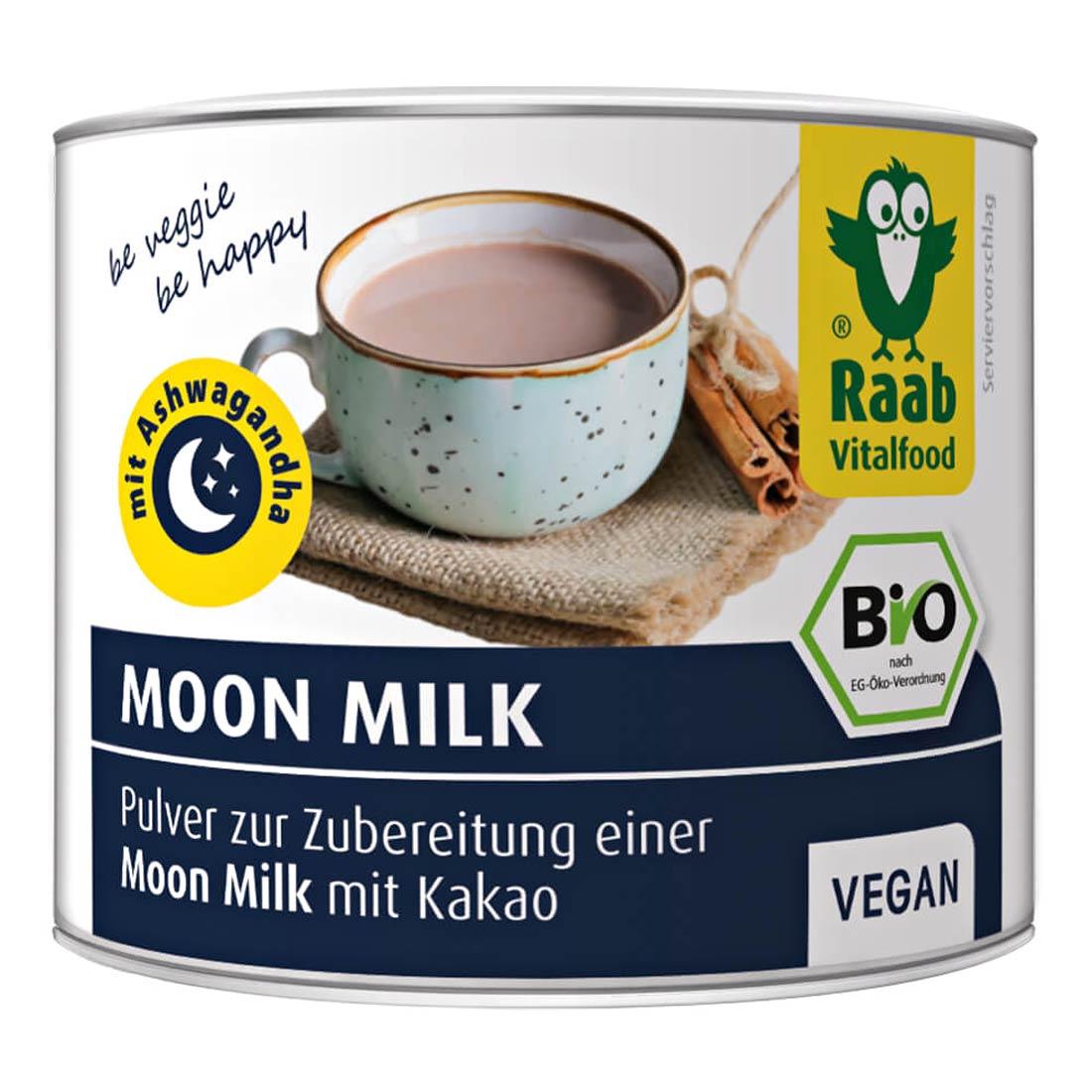 Moon Milk Getränkepulver von Raab für ein Ashwaganda Getränk