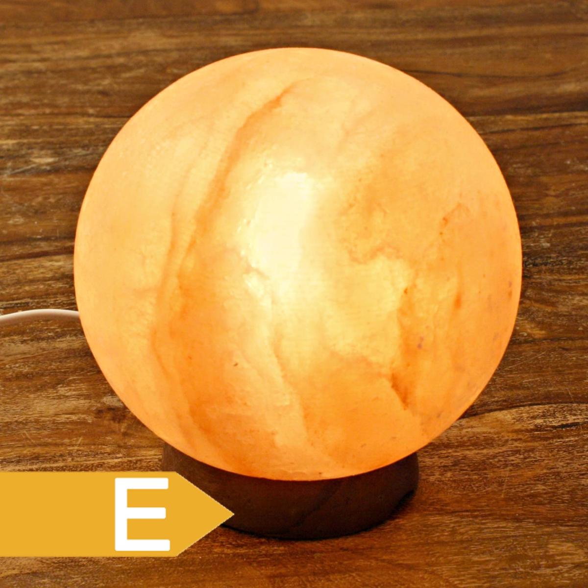 Salz Lampe Himalaya Salzkristall Lampe rund Kugel Planet