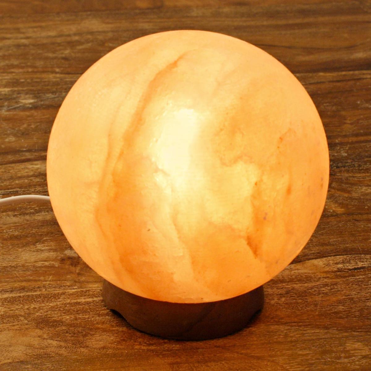 Salz Lampe Himalaya rund Planet
