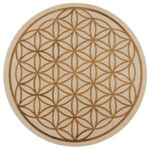 Untersetzer Blume des Lebens Holz