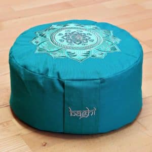 Baghi Meditationskissen in petrol 18 cm hoch