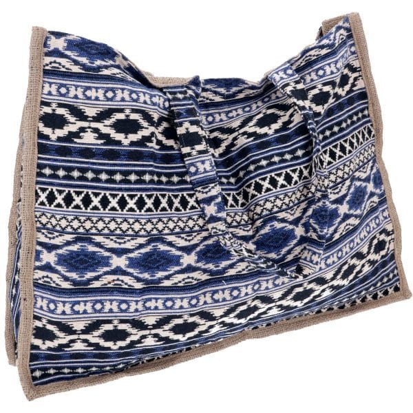 Boho Shopper Strandtasche blau