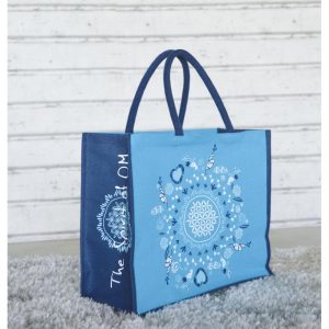 Jutetasche blau
