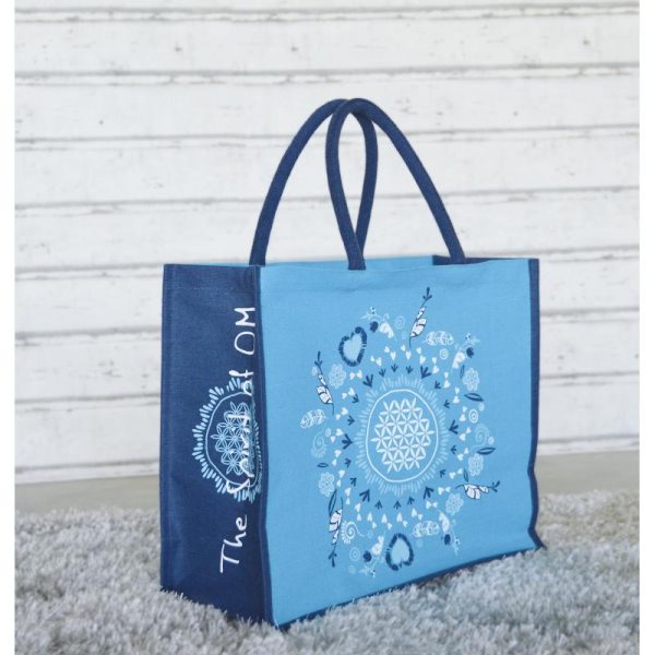 Jutetasche blau