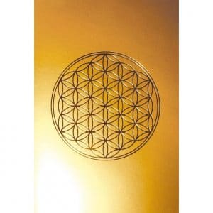 Karte Blume des Lebens gold