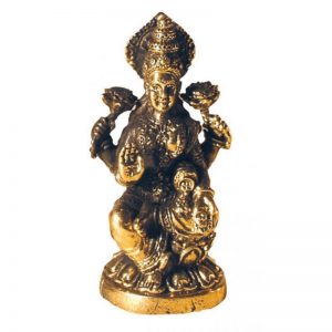 Lakshmi messing sitzend 3cm