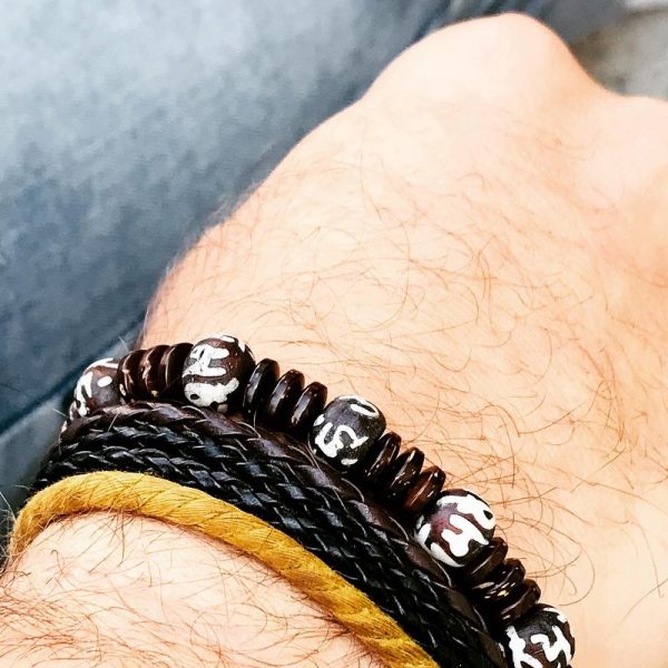 Lokkum Herren Armband Yak Kokosholz Herrenarm