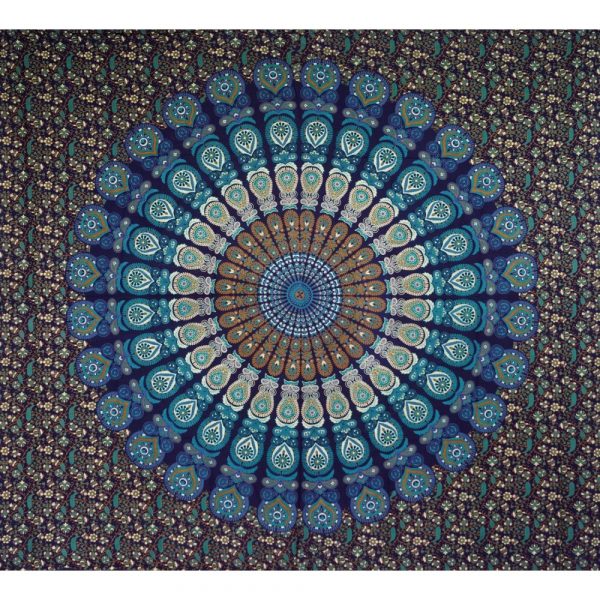 Mandala Wandbehang blau