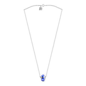 Auge Kette Nazar Halskette 45 cm silber blau