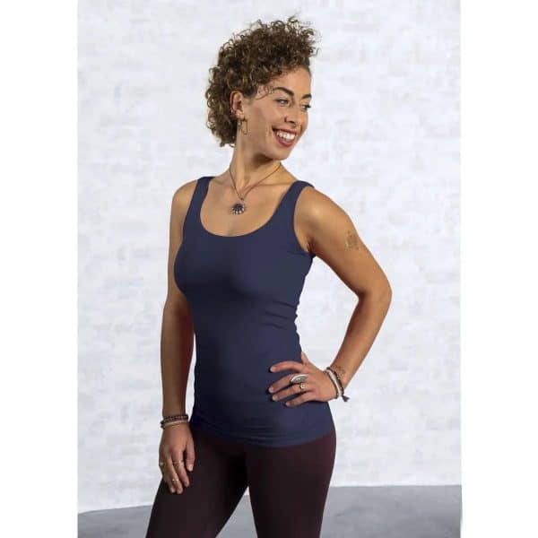 Spirit of Om Bambus Top Damen dunkelblau