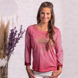 Spirit of Om Shirt Peaceful Lotus pink-orchidee