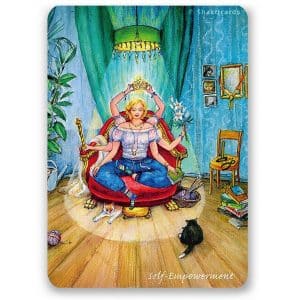 Yoga Postkarte Shakti Card Self Empowerment