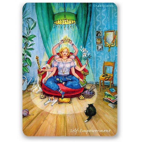 Yoga Postkarte Shakti Card Self Empowerment