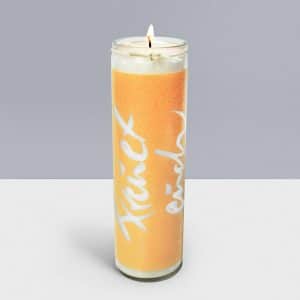 Sign Kerze von Signs by Jwala Freuet Euch