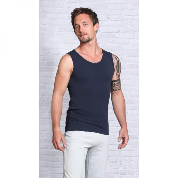 Spirit of Om Bambus Shirt Herren dunkelblau
