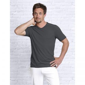 Spirit of Om Bambus Shirt kurzarm Men turmalingrau