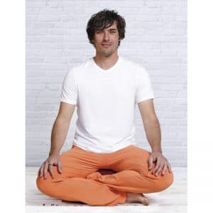 Spirit of Om Bambus Shirt kurzarm Men weiss
