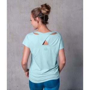 Spirit of Om Shirt Triangle blue breeze Rueckenansicht