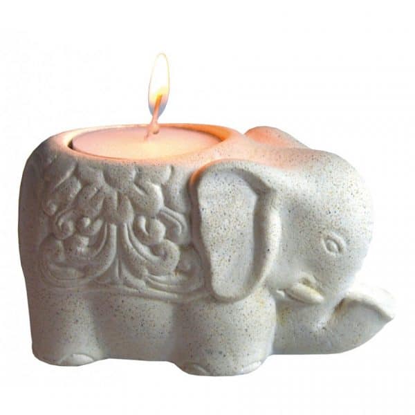 Teelicht Elefant aus Resin