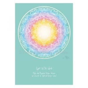 Yandala Mandala Poster Light up the world