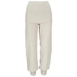 Yogahose mit Rockteil und Stulpen in der Farbe Cremeweiss