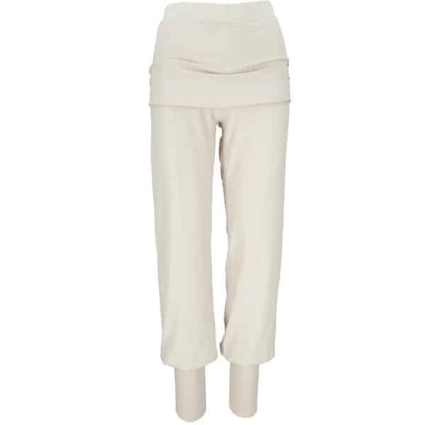 Yogahose mit Rock und Stulpen in der Farbe Cremeweiss von Guru