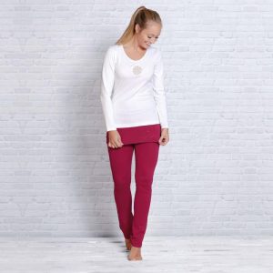 Spirit of Om Yogahose mit Rockbund rot