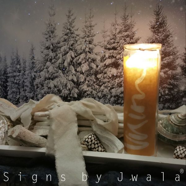 Sign Kerze by Jwala Vision Winterzauber